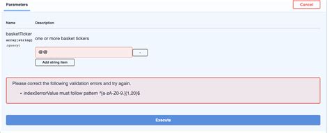 Validation Error .